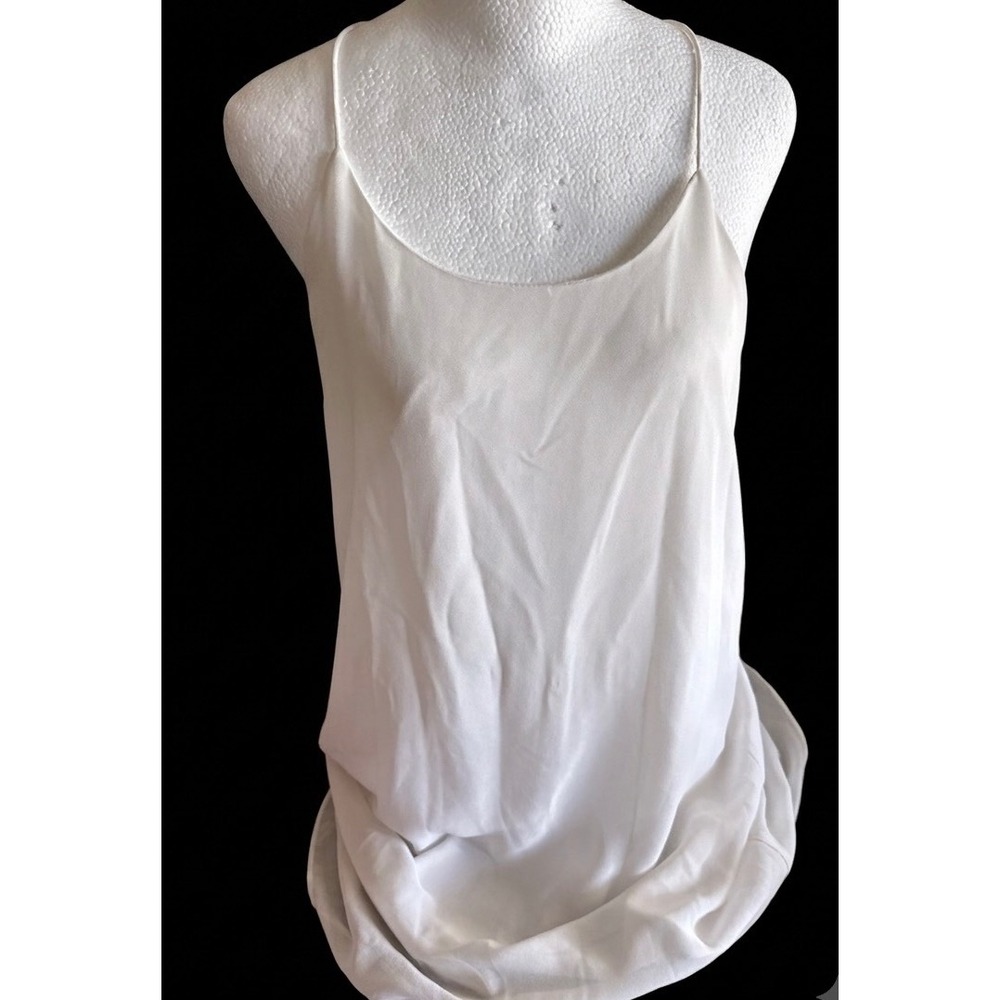 Naked Zebra White Shift Mini Dress S Spaghetti Strap Double Layered